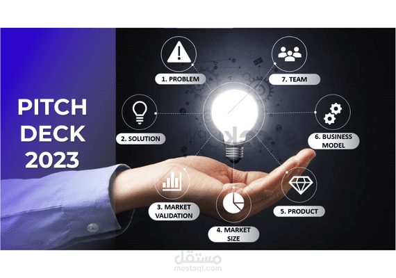 Pitch Deck Template Using Slide Zoom PowerPoint Effect