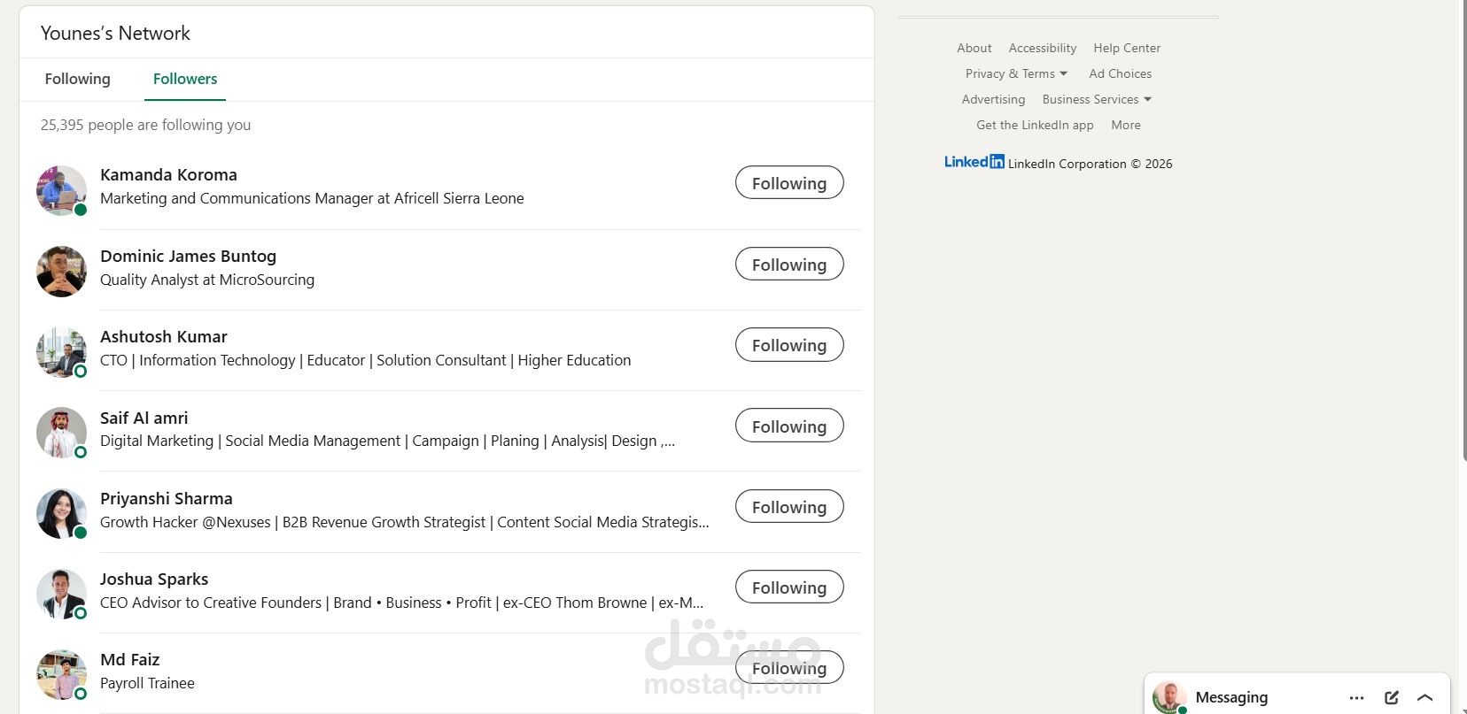 My LinkedIn Connections