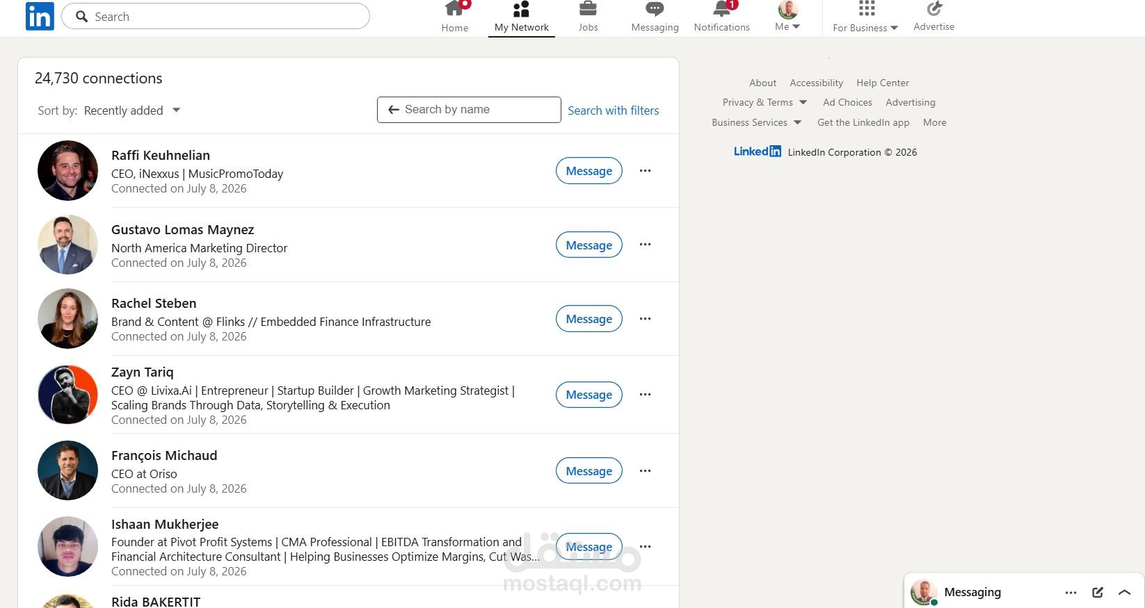 My LinkedIn Connections