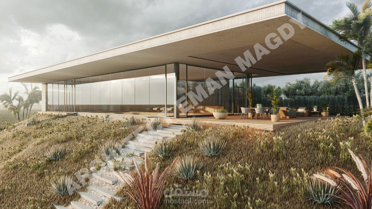 جلسة خارجية ملحقة بفيلا خاصة