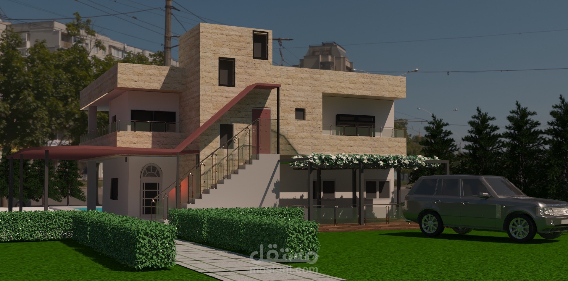 تعديل واجهة مبنى سكني