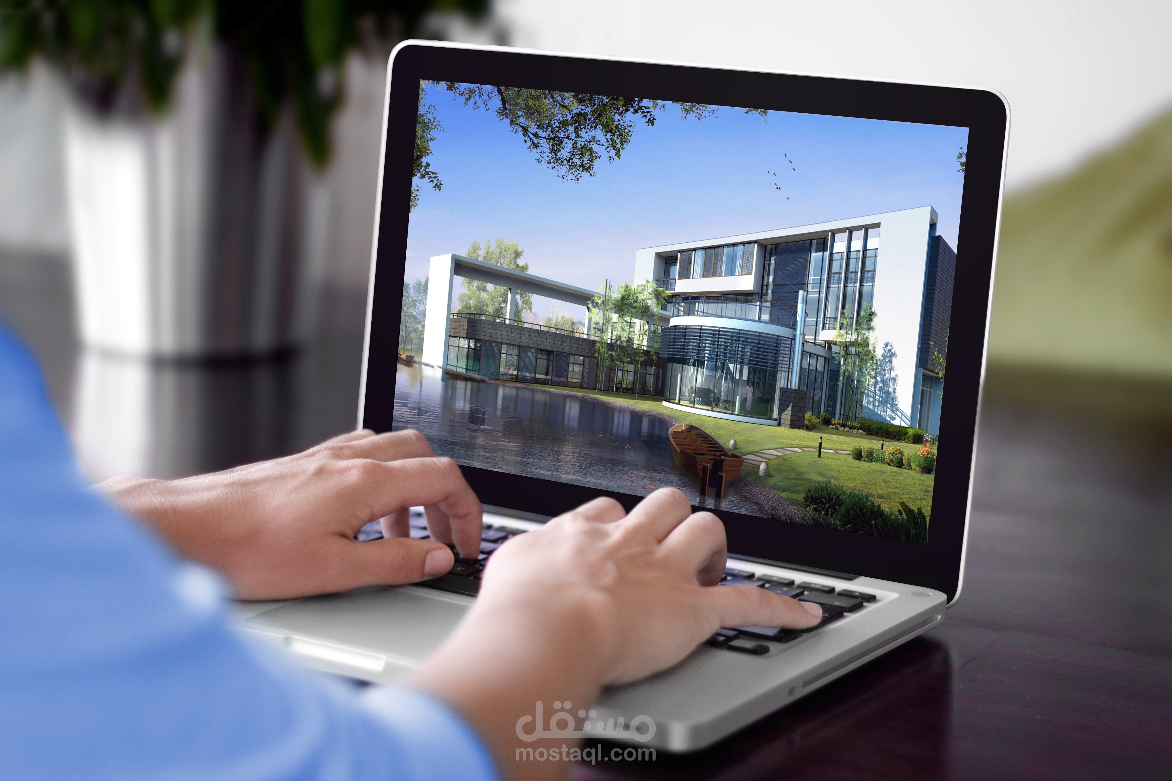 تصميم موقع لمكتب هندسي للتصميم المعماري  باستخدام ووردبريس