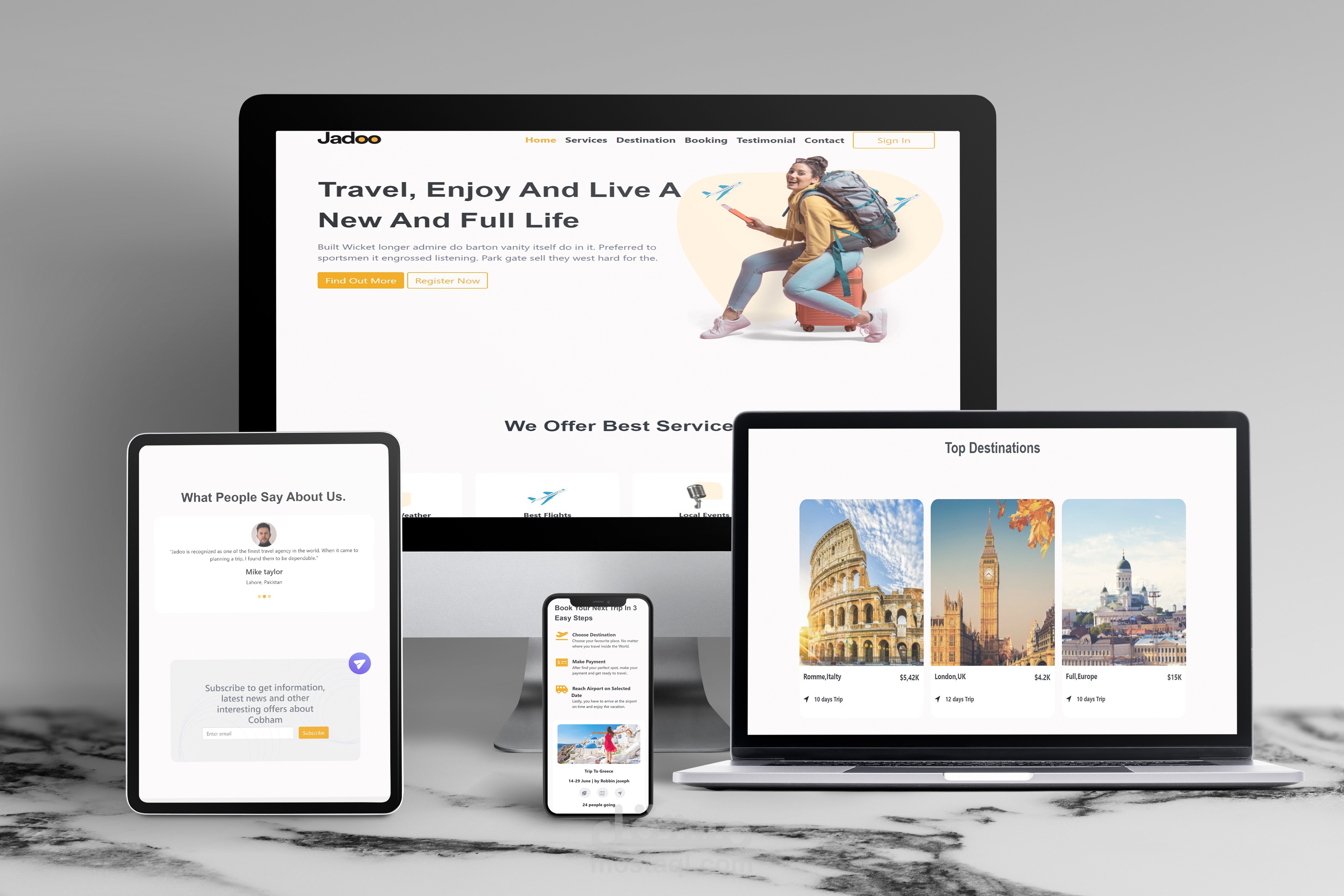 JADOO ,, Travel Website