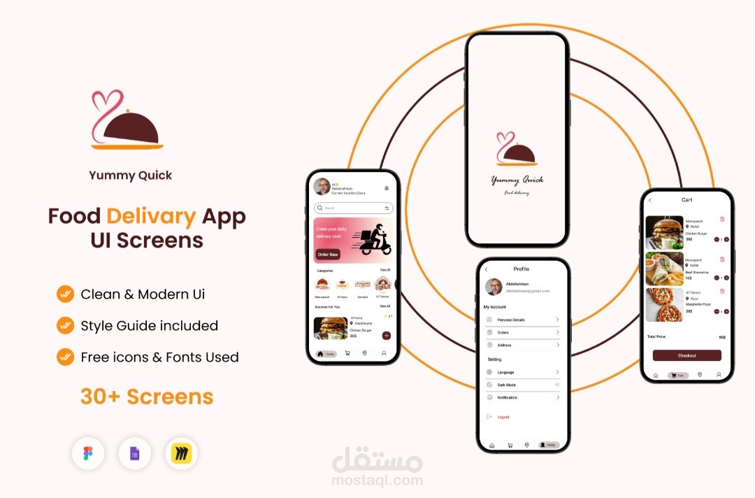 UX UI Food delivery app