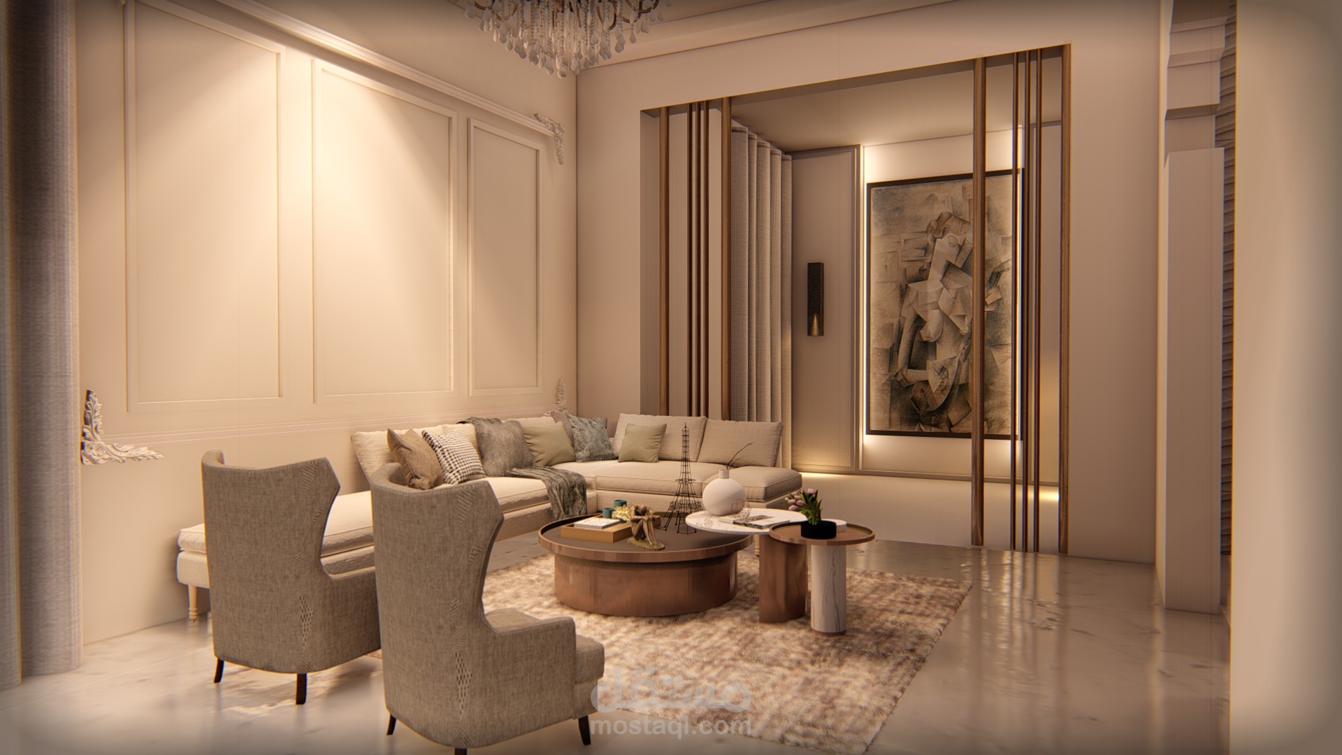 تصميم صالة عميلة