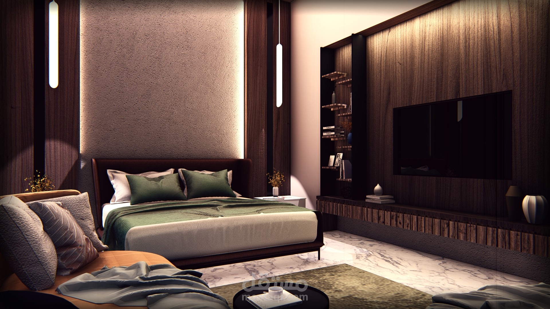 غرفة نوم بتصميم جديد