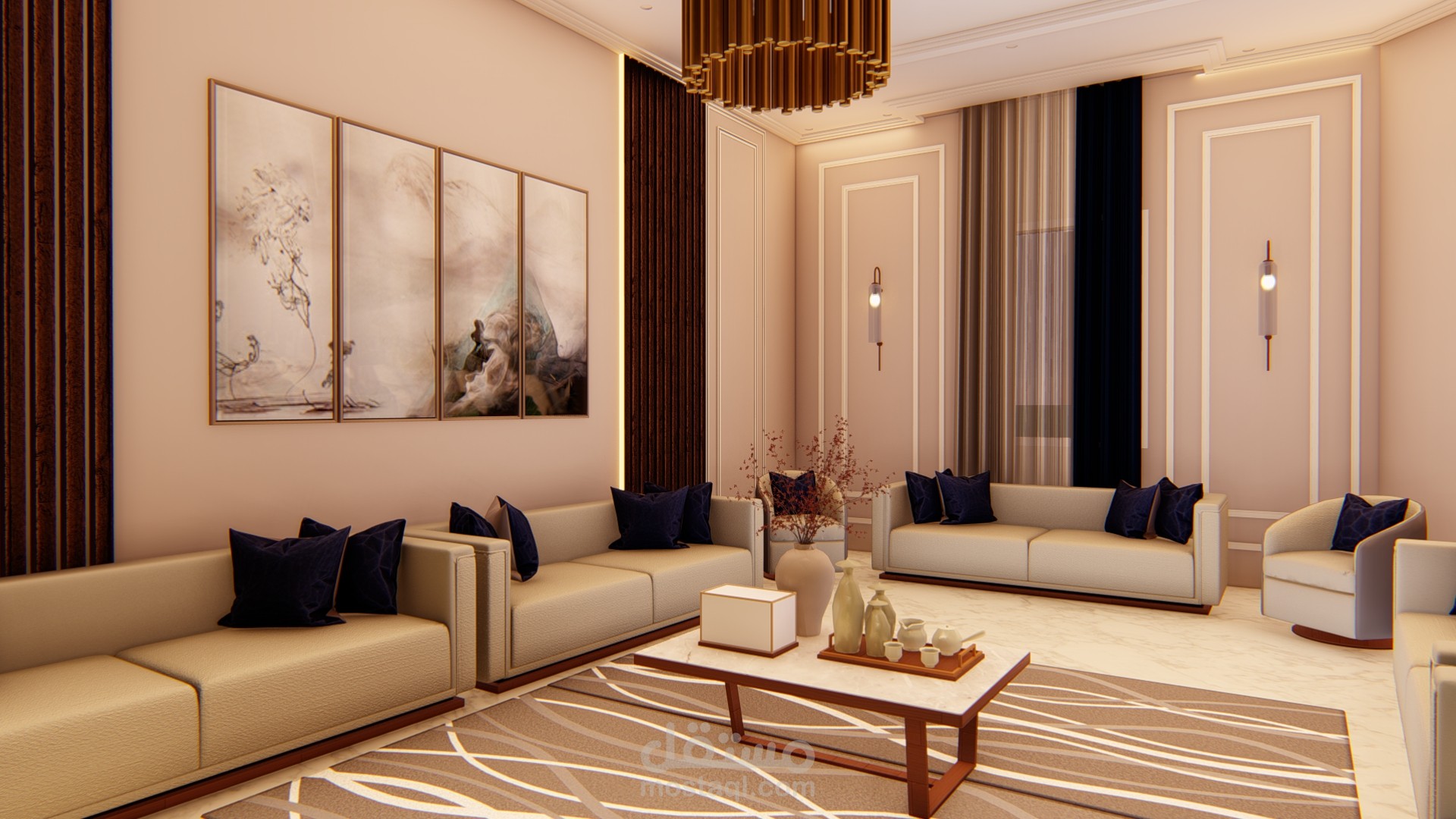 تصميم داخلي مجلس رجال