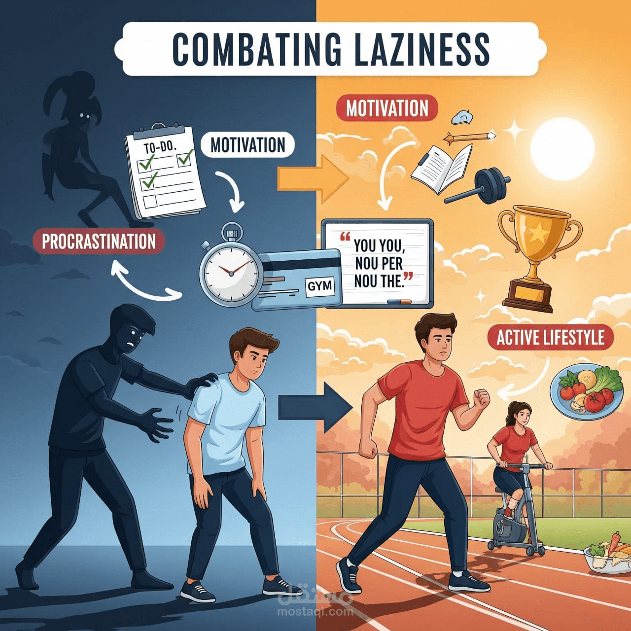 أنت مش كسول... بس لسه مش لاقي الطريق | فيديو تحفيزي بصوتي ومونتاجي