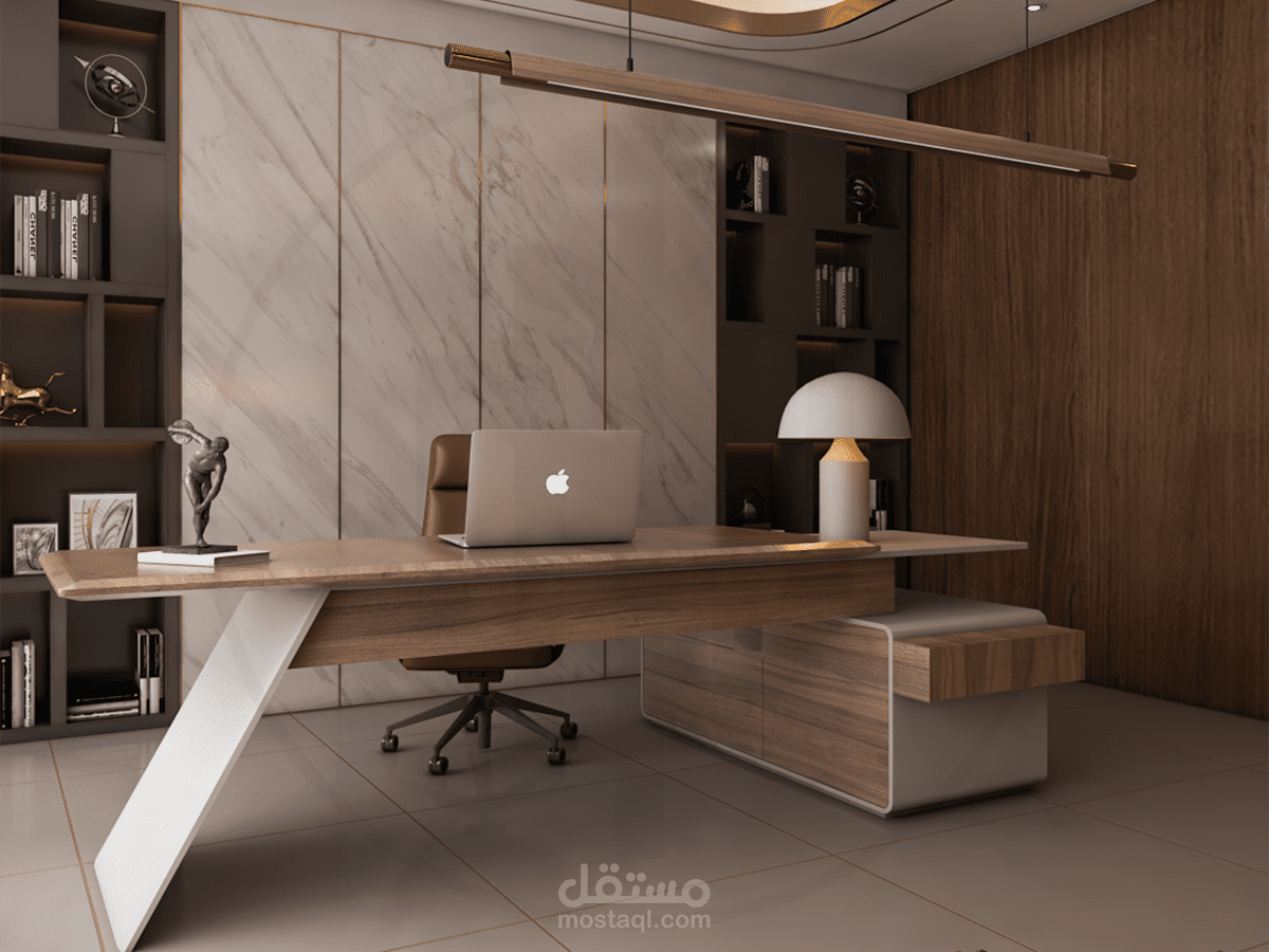 تصميم مكتب عصري وعملي
