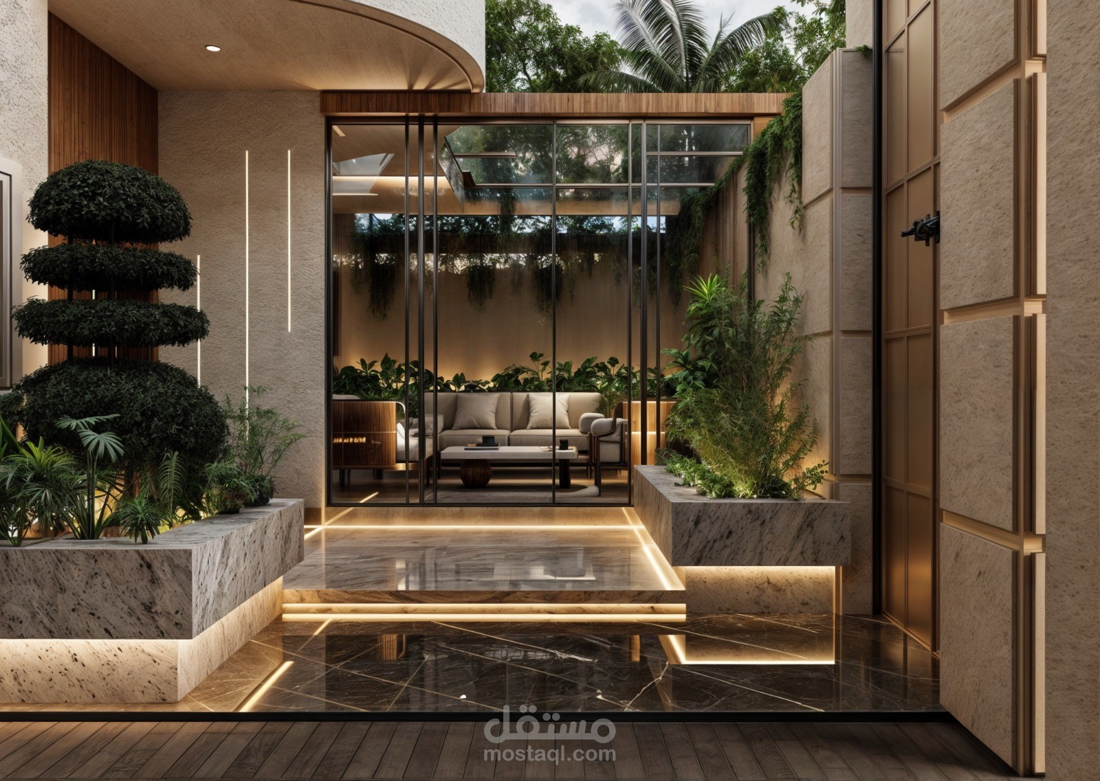 تصميم landscape لڤيلا