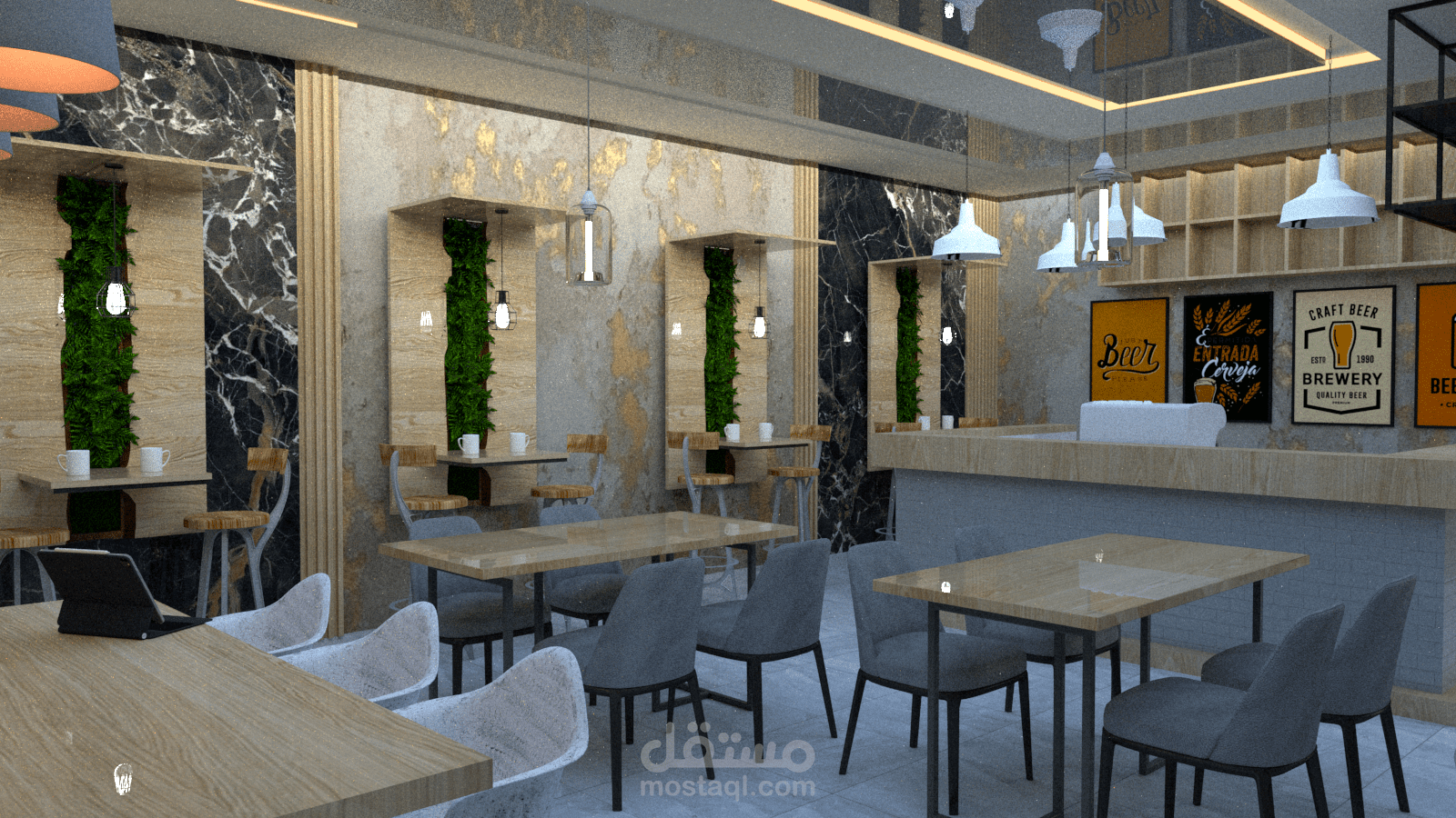 تصميم كافيه