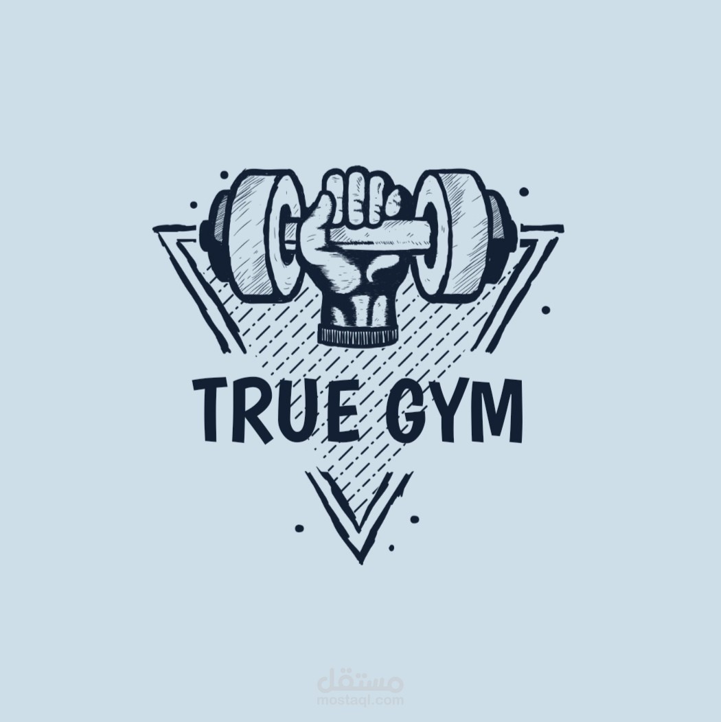 تصميم لوجو عن الجيم والرياضة