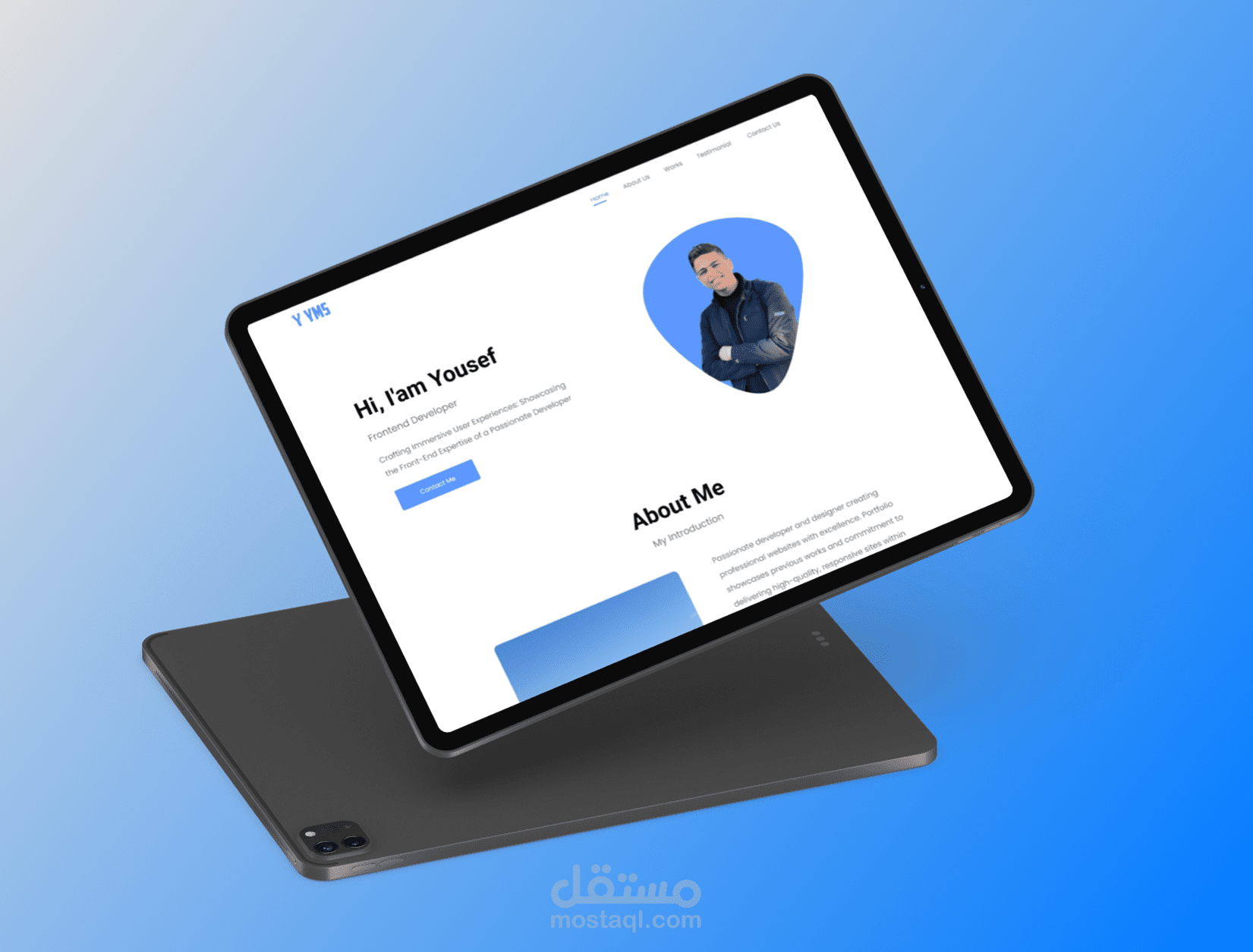 تصميم ملف شخصي احترافي.