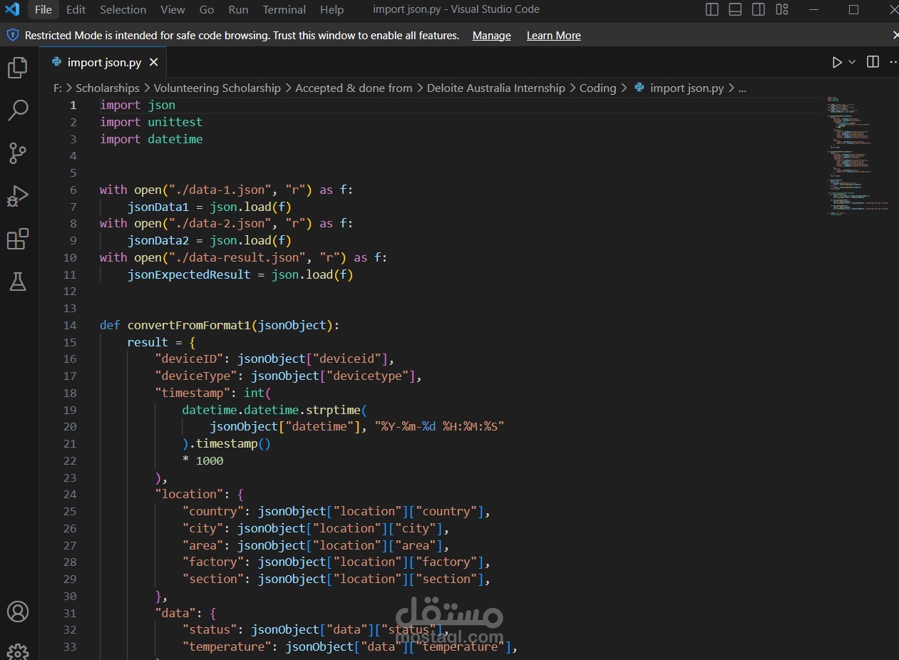 JSON Data Integration for Enhanced Data-driven Operations and Insights