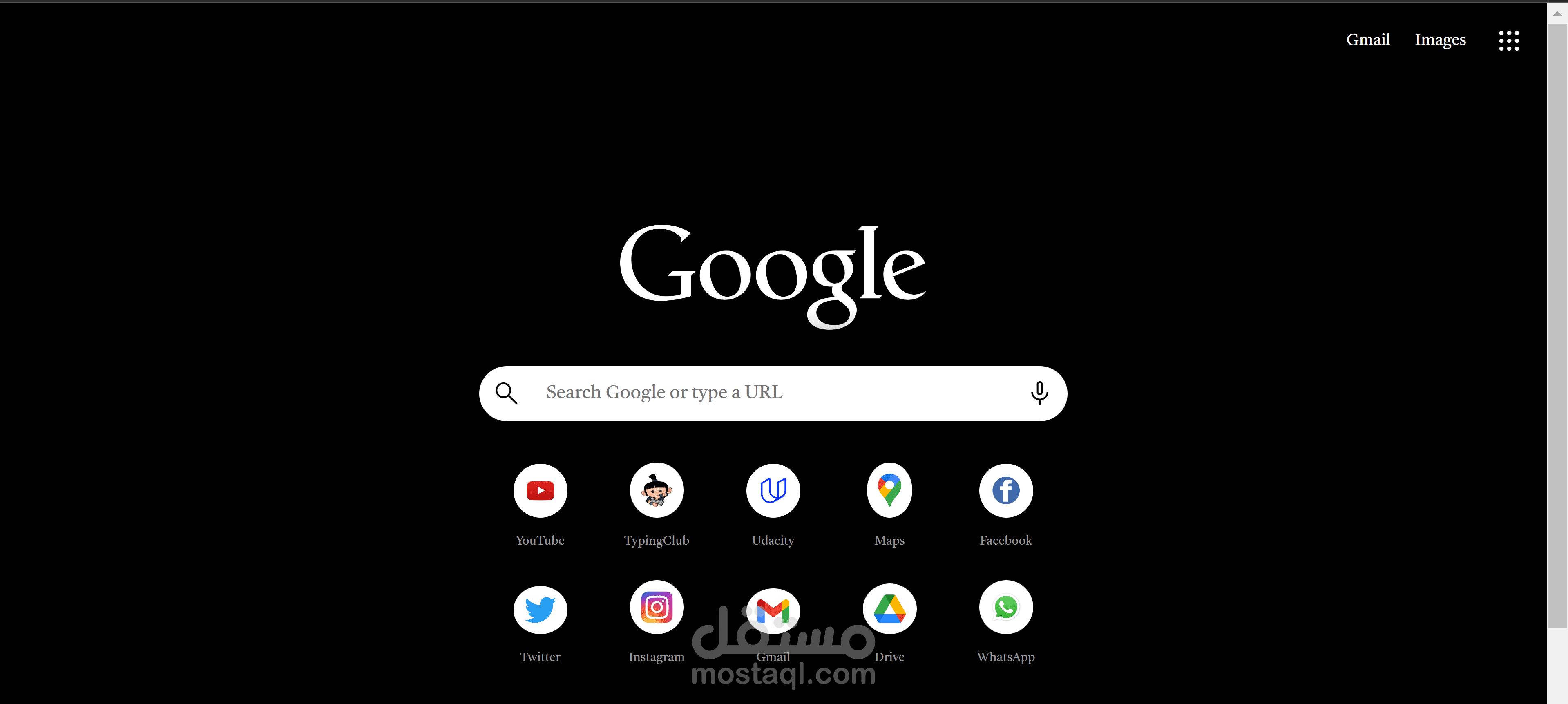 Google homepage replicate