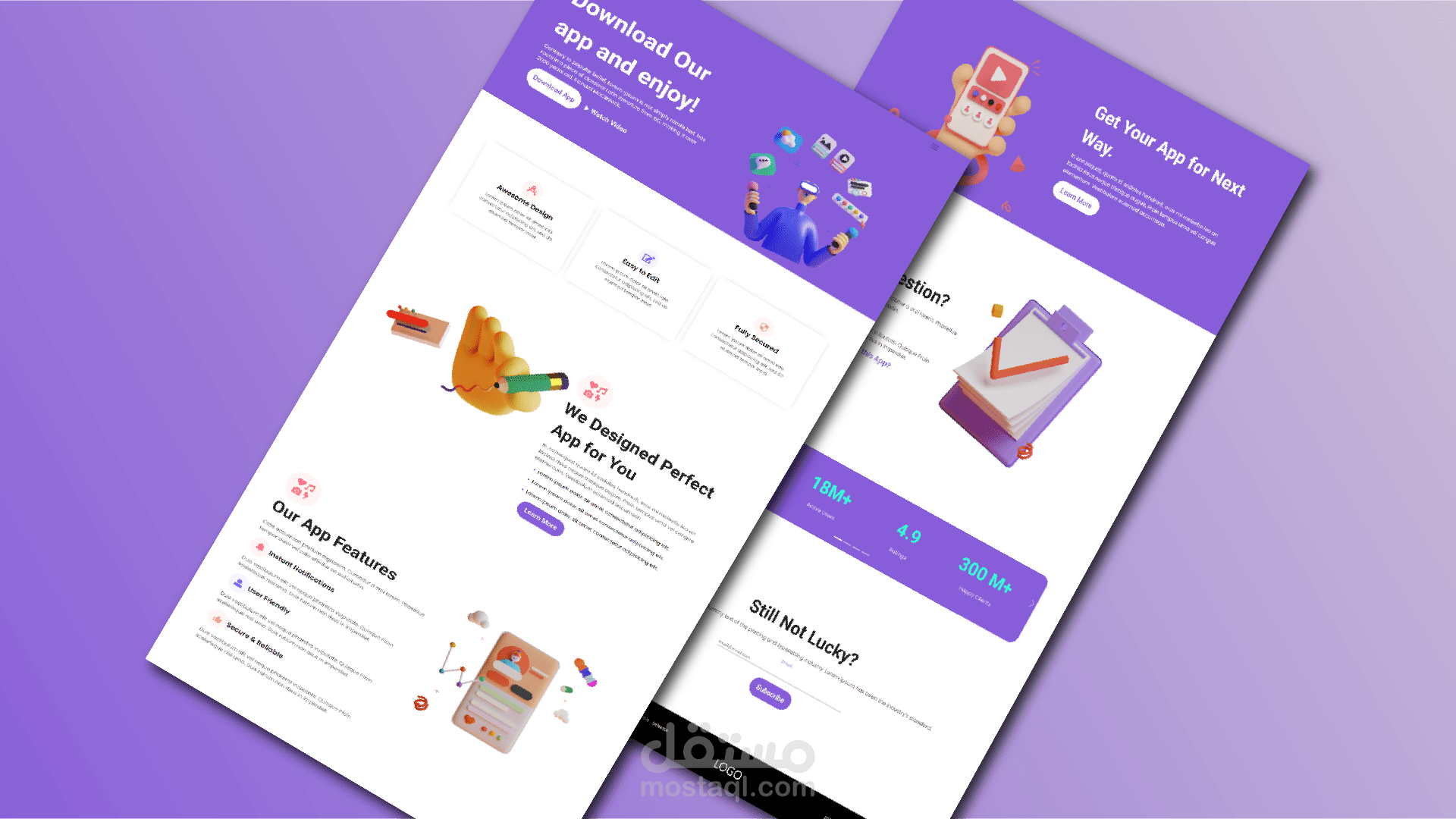 تصميم صفحة هبوط مناسبة لمشروعك الخاص (landing page)