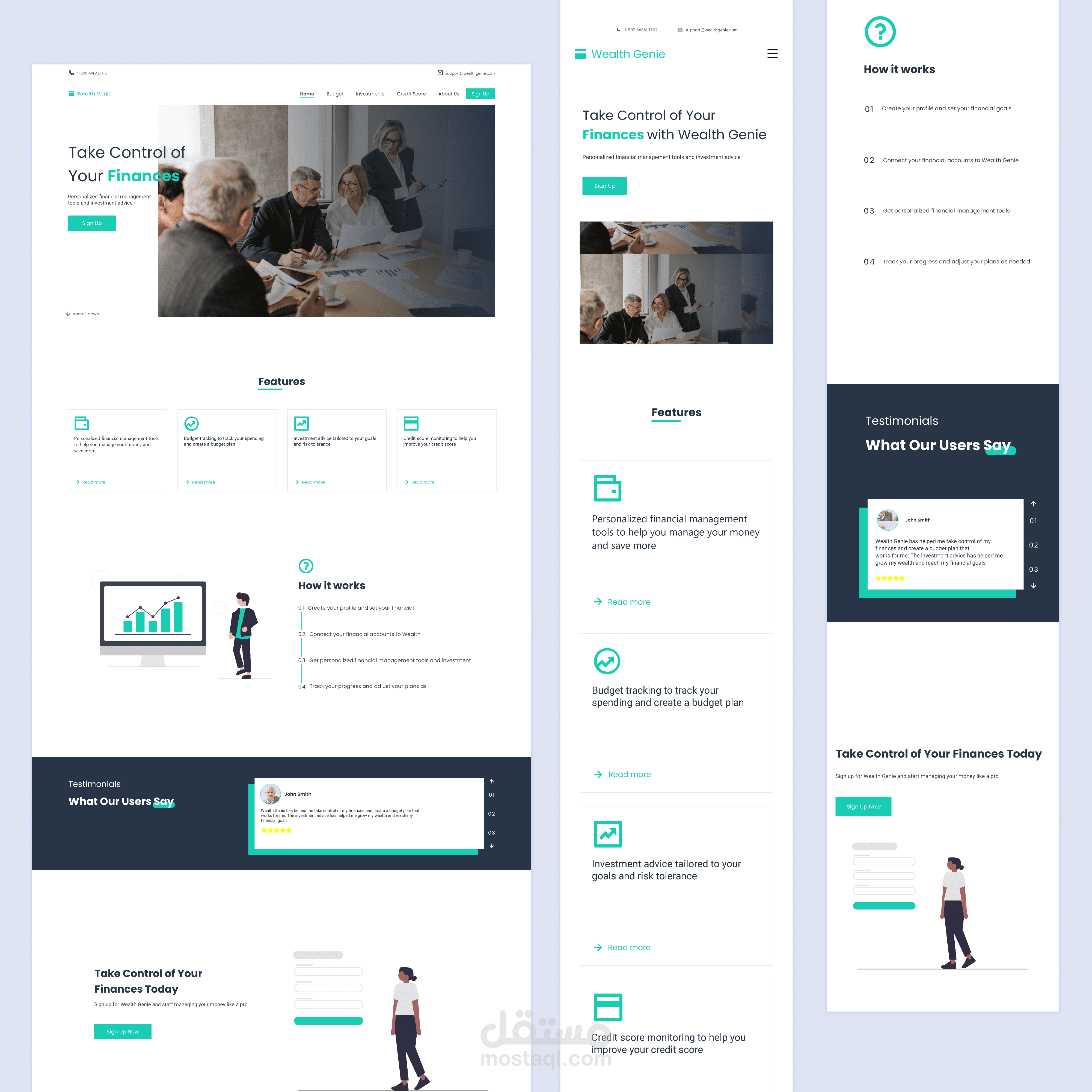 Personal Finance Landing Page