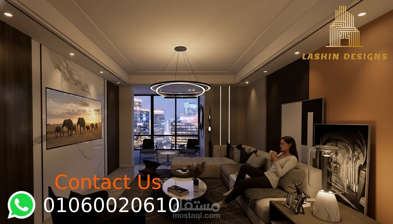 اعمالنا لتصميم شقة مودرن