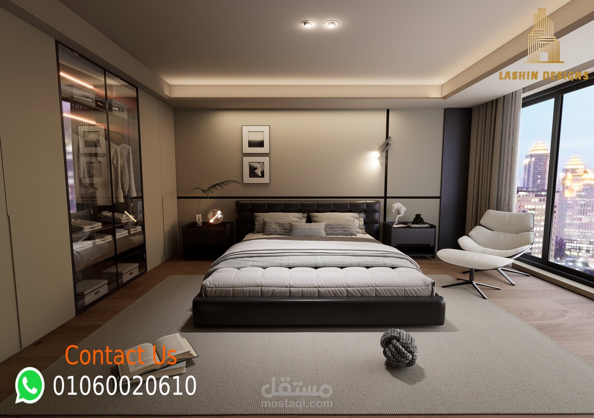 احدث اعمالنا لتصميم غرفه نوم مودرن
