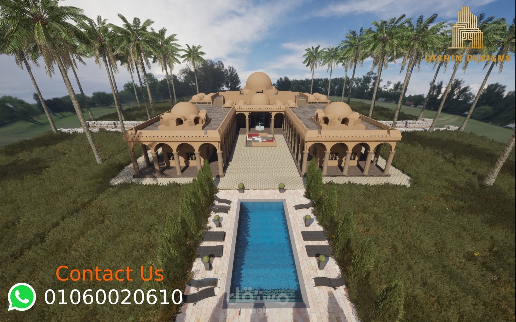 احدث اعمالنا لتصميم فيلا سكنيه بمزرعه