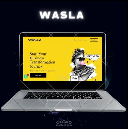 موقع لشركة  جرافيك ديزاين (landing page)