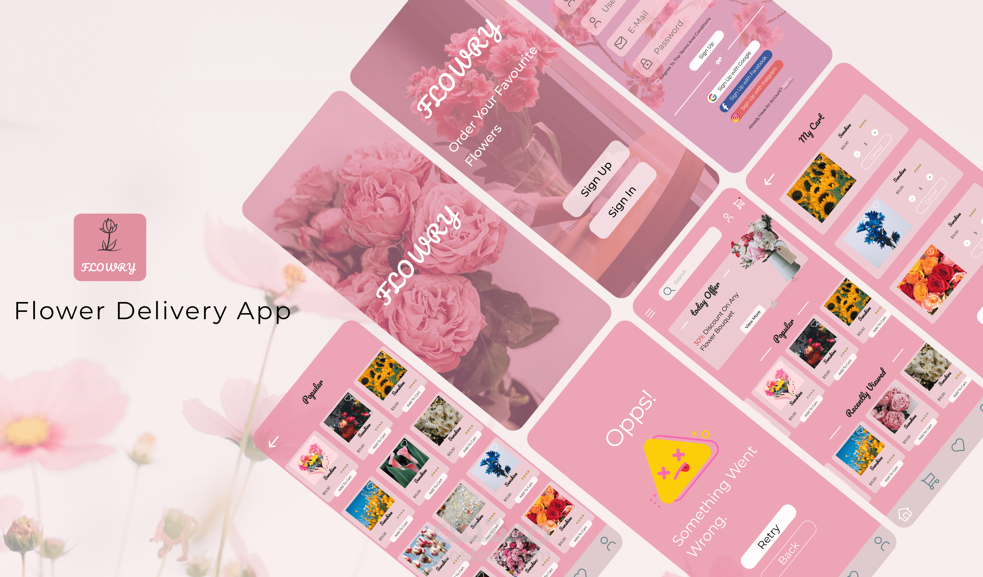 (Flowery) App for flowers delivery