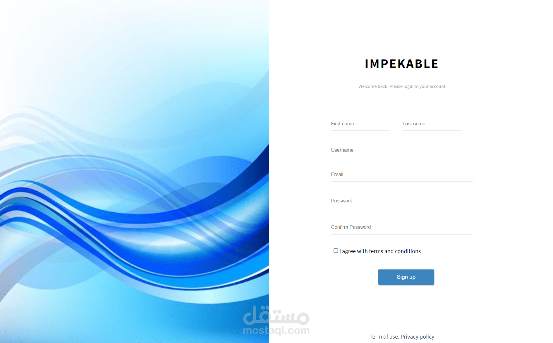 تصميم form باستخدام (Html,Css)