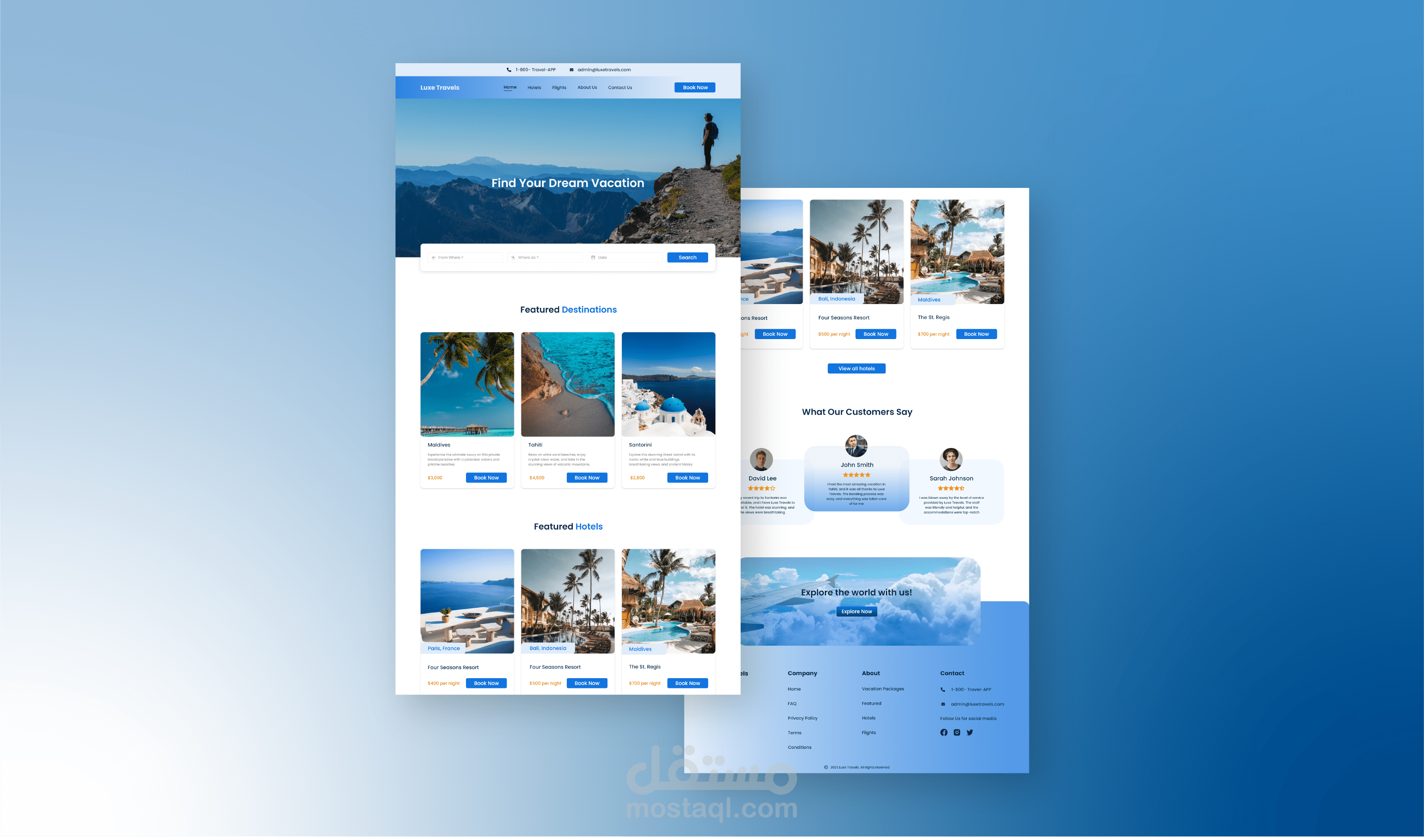 Travel Landing Page