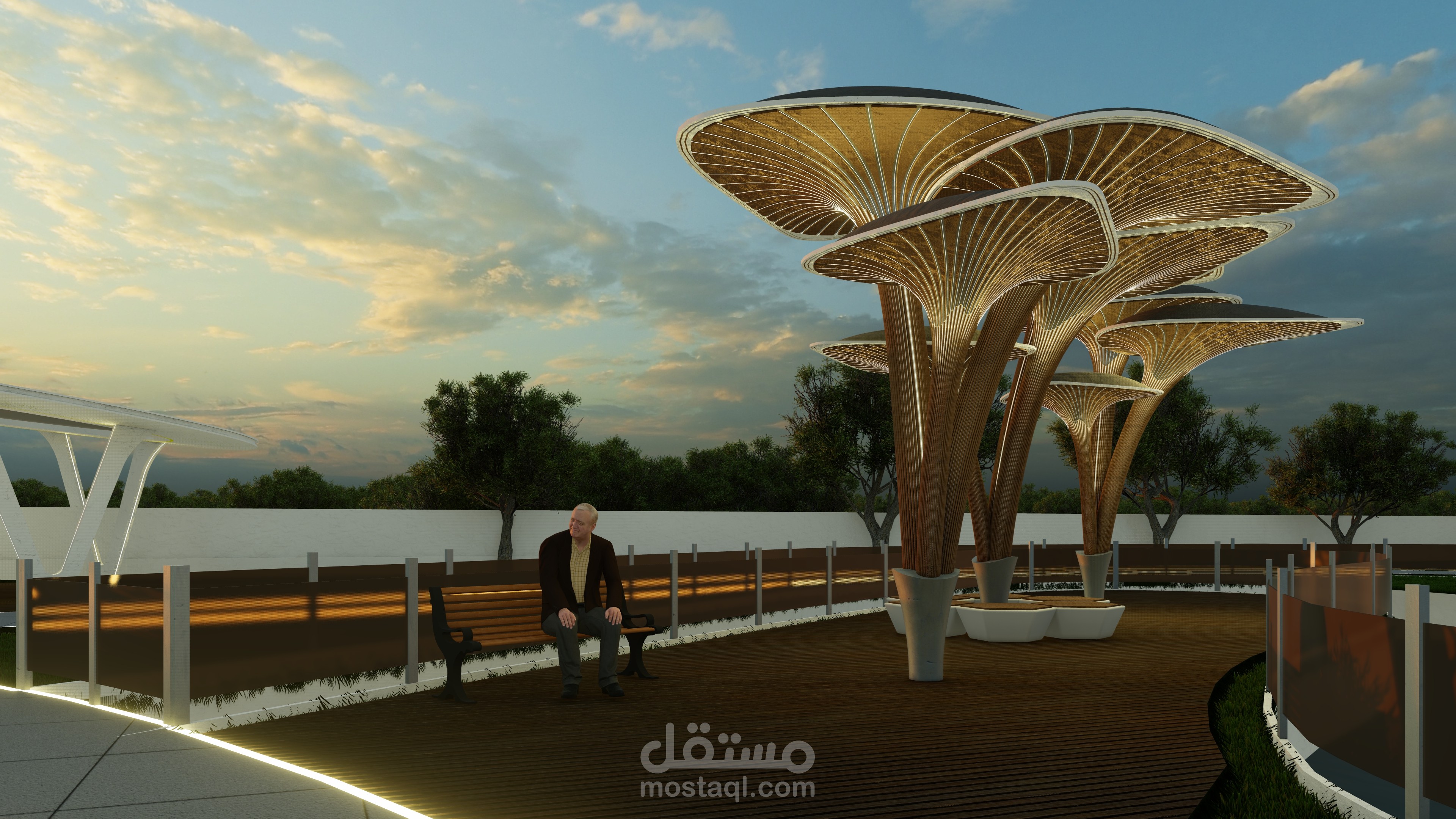 تصميم حديقة لكبار السن