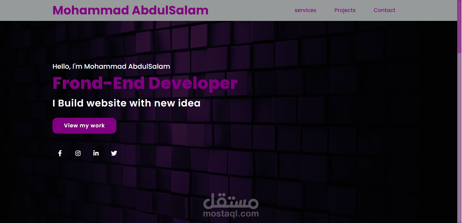 My_Website موقعي الشخصي