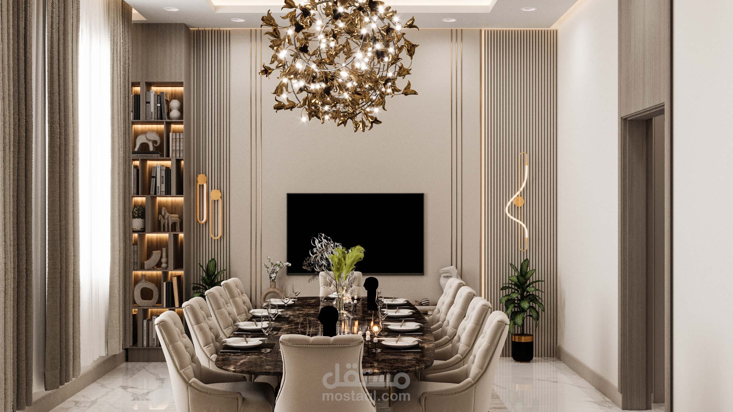 ️ Luxury Dining Room Interior Design