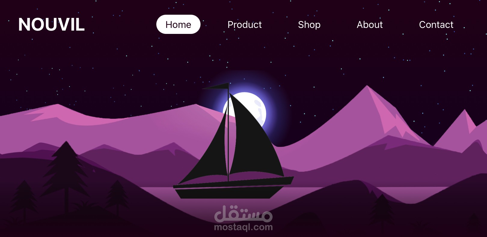 واجهة موقع الكتروني