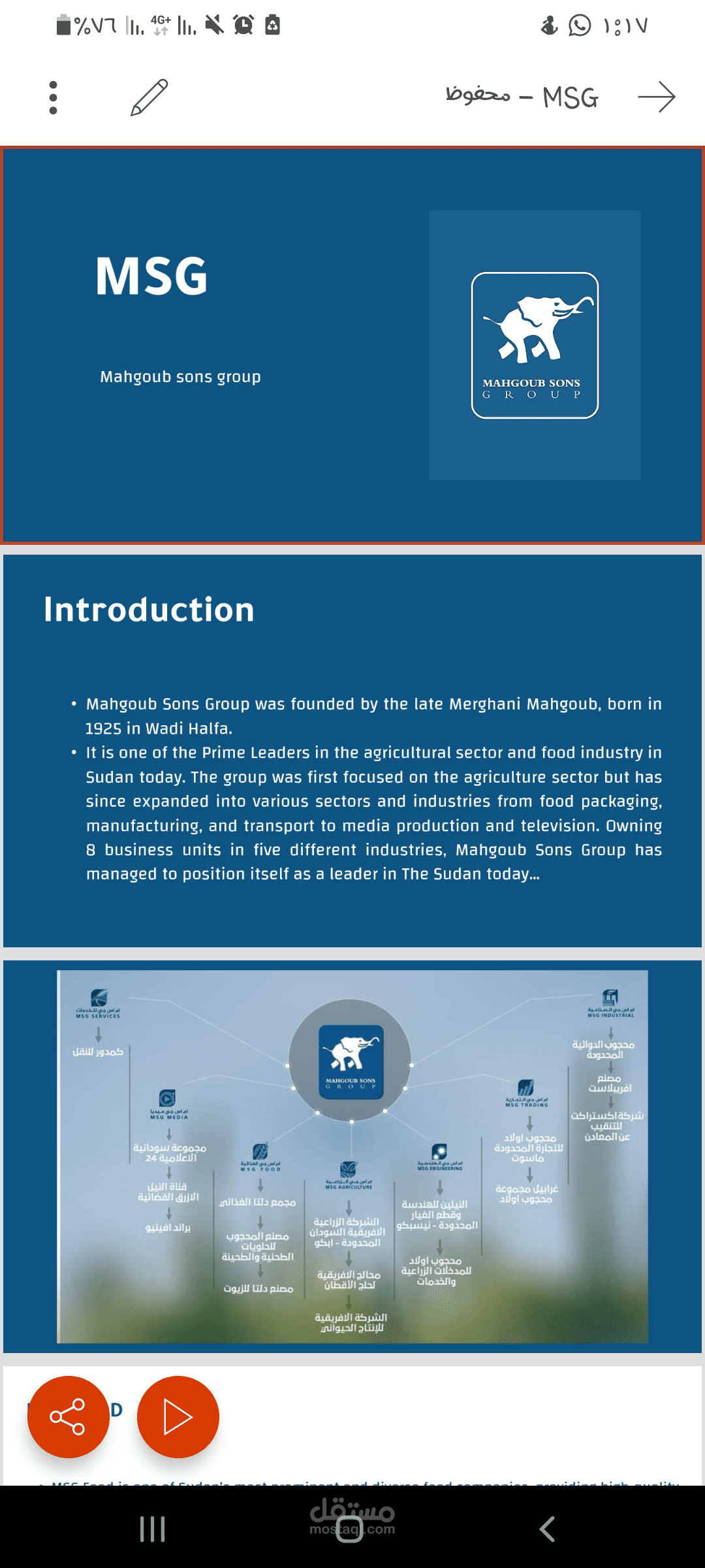 MSG Presentation