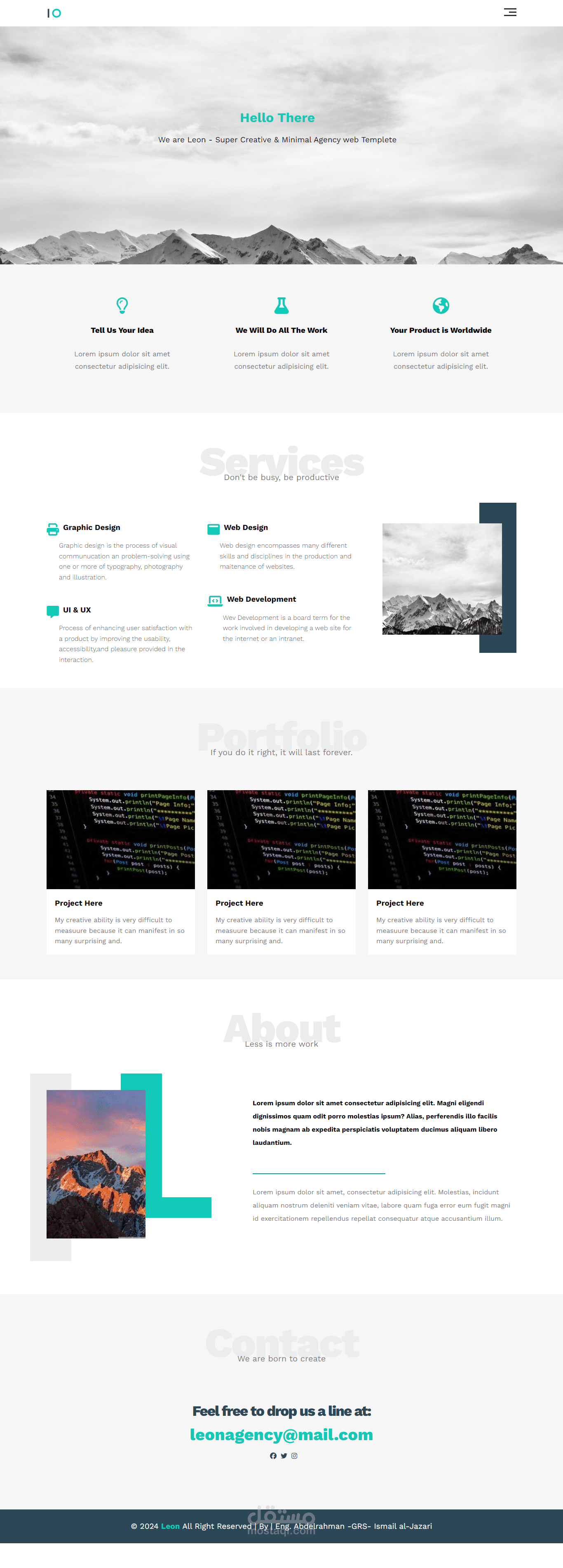 Responsive landing page