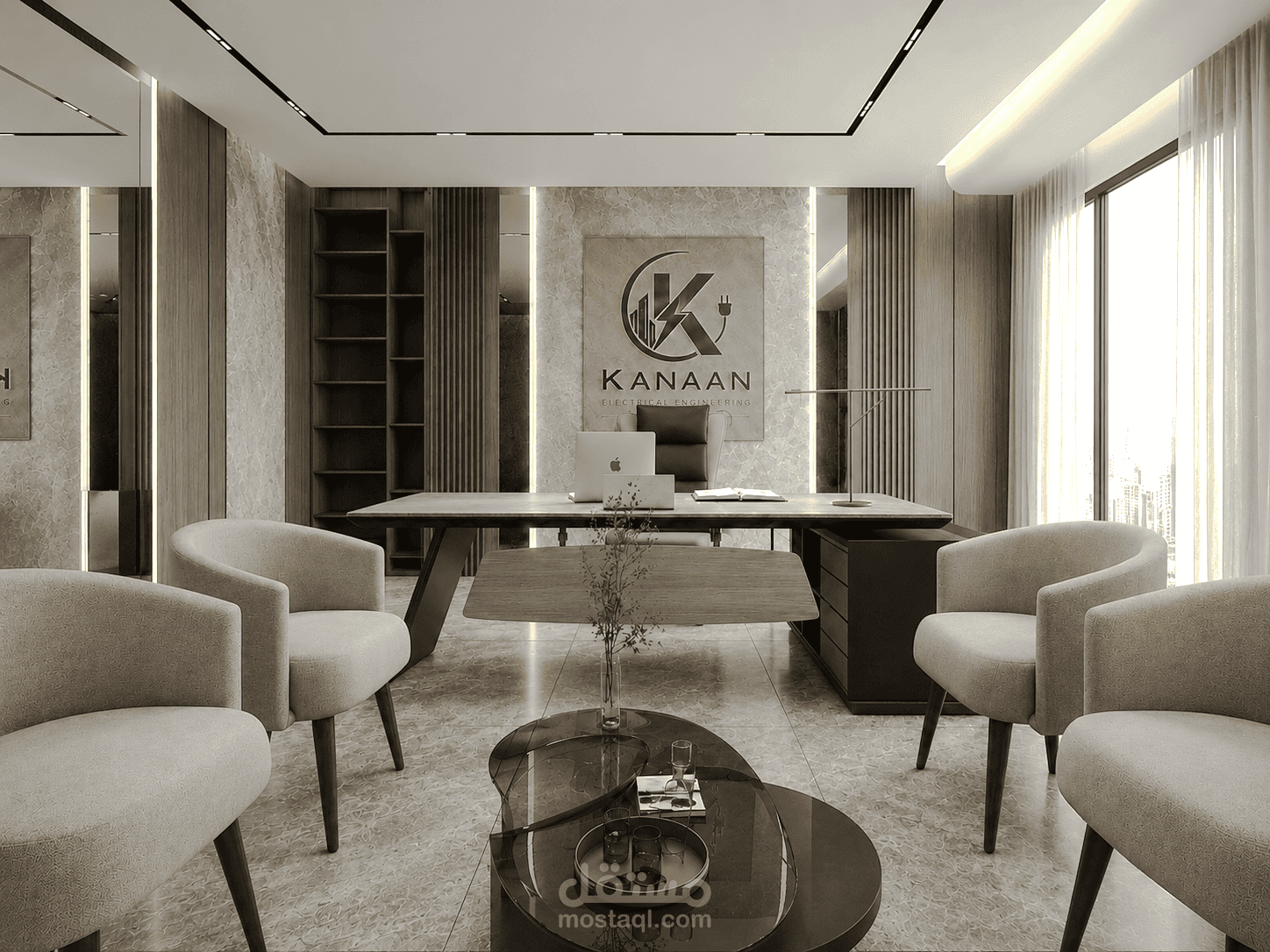 تصميم مكتب هندسي