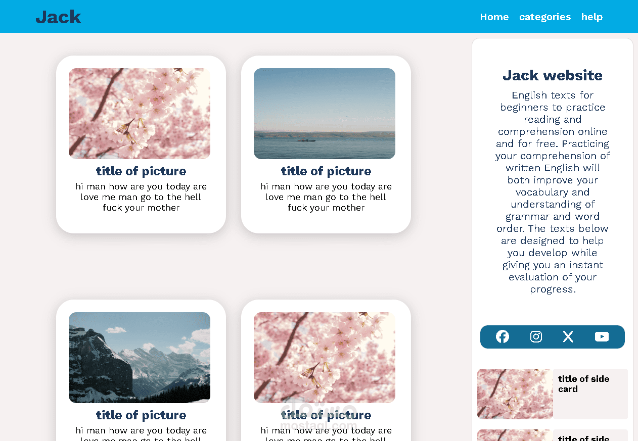 قالب مدونة Jack