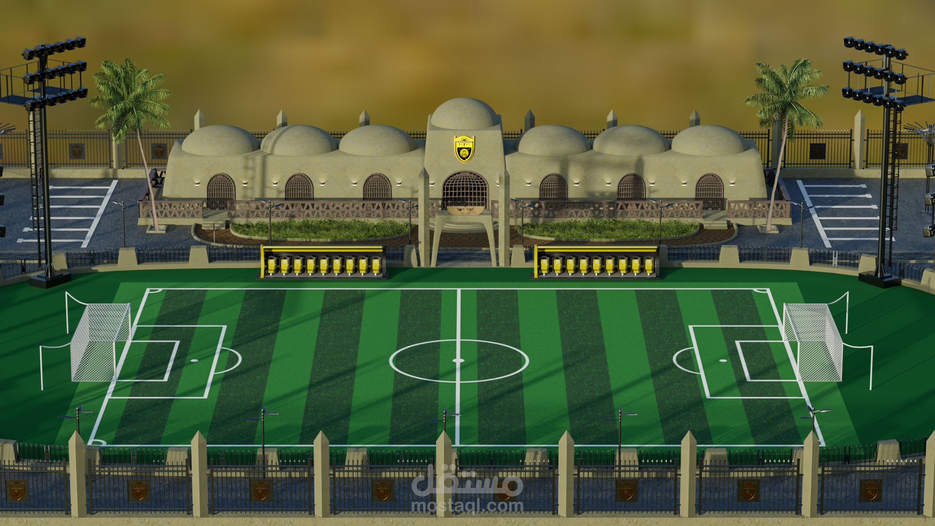 تصميم 3d لنادي كيميت المصري لكرة القدم