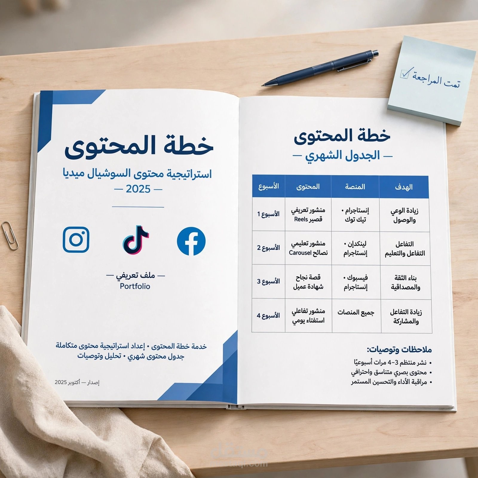 إعداد استراتيجية محتوى احترافية لوسائل التواصل الاجتماعي