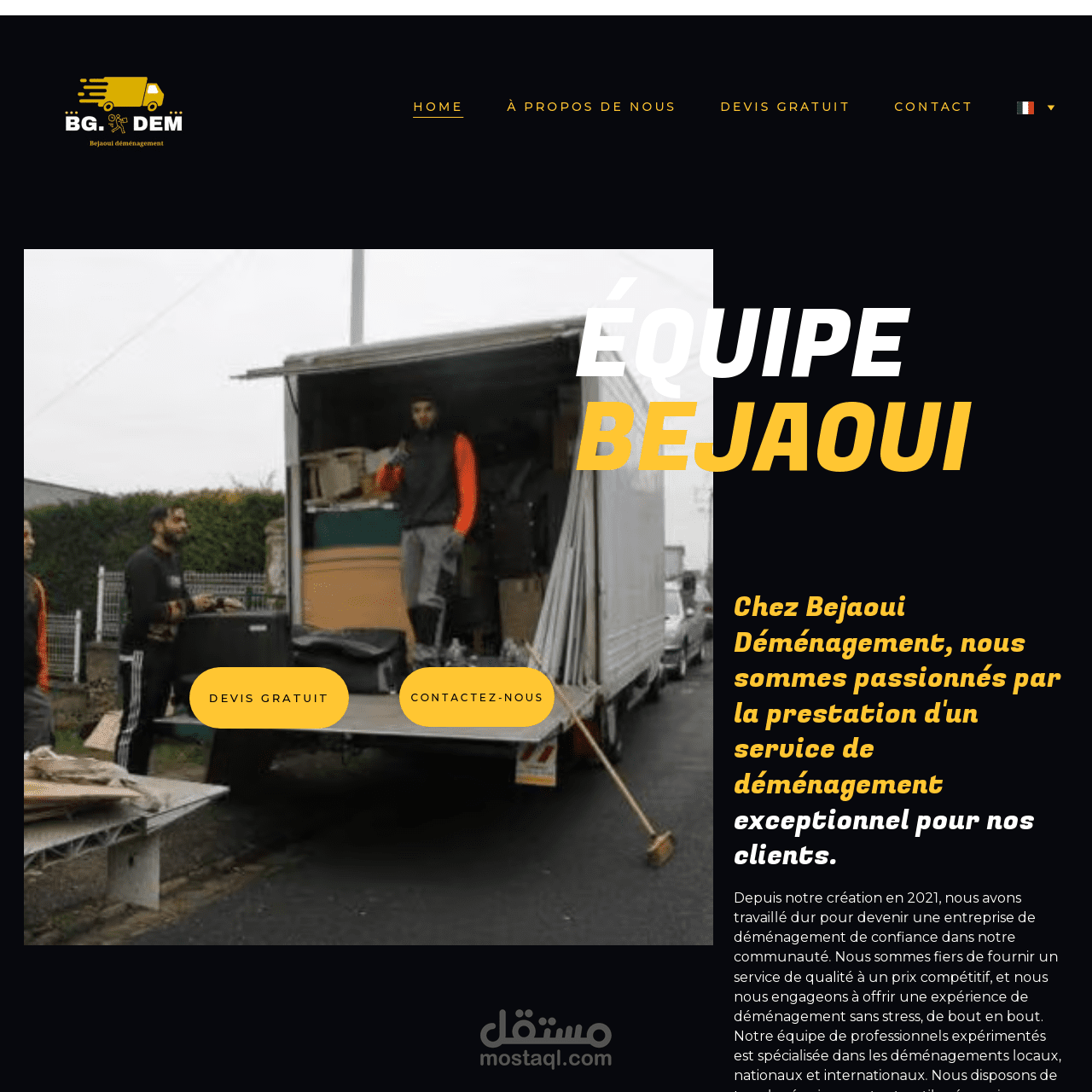 Déménagement services