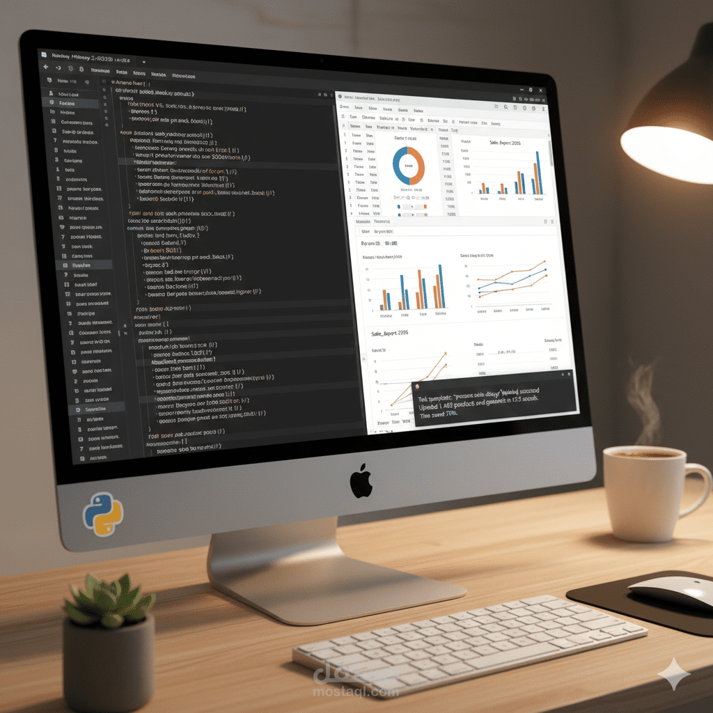 أتمتة جرد وتحليل بيانات المبيعات باستخدام Python.