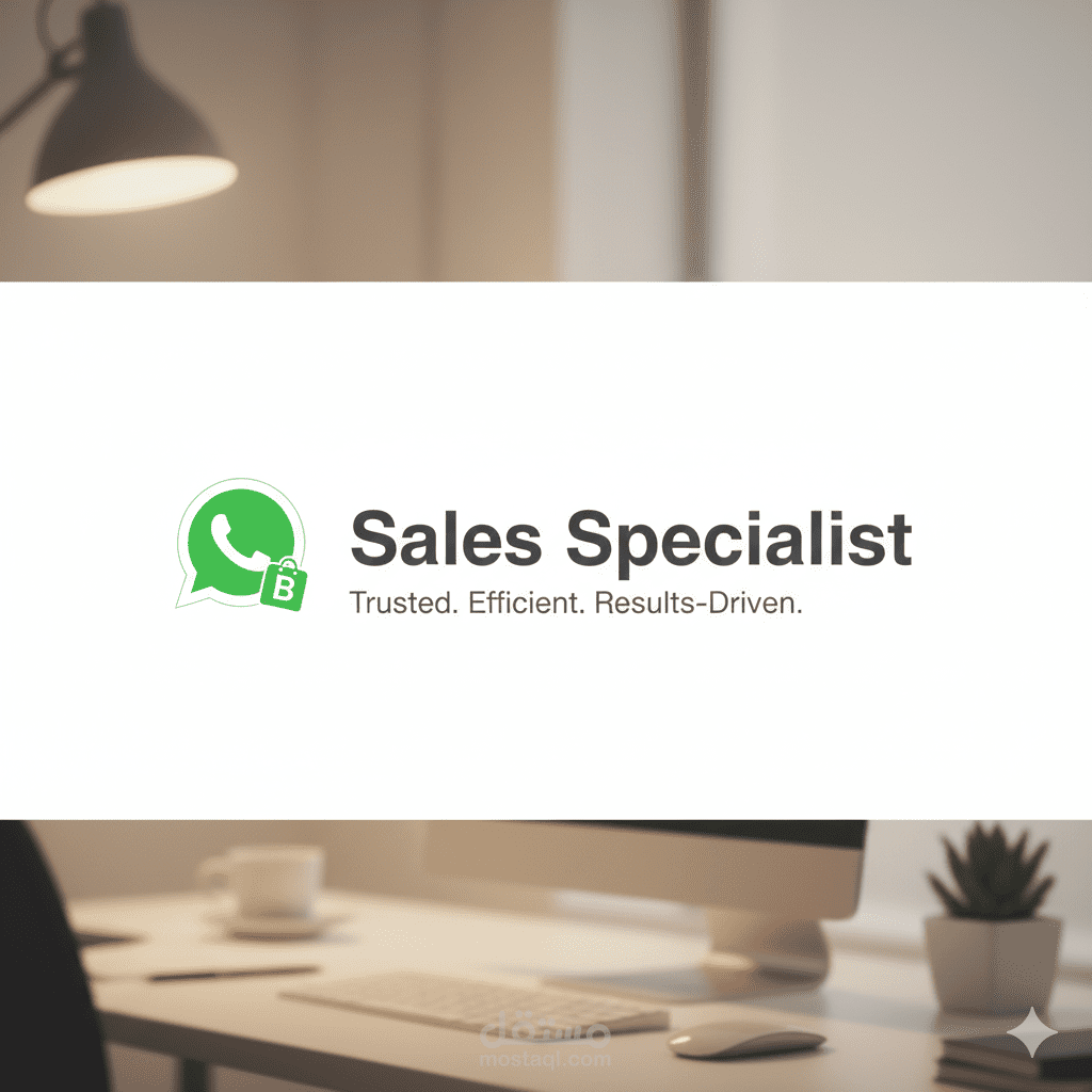 خبير مبيعات وخدمة عملاء (WhatsApp Business) للمتاجر السعودية.