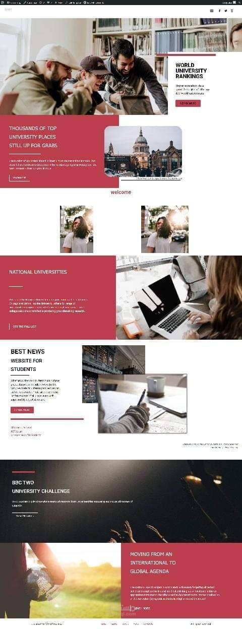 بناء القالب بواسطة elementor-pro