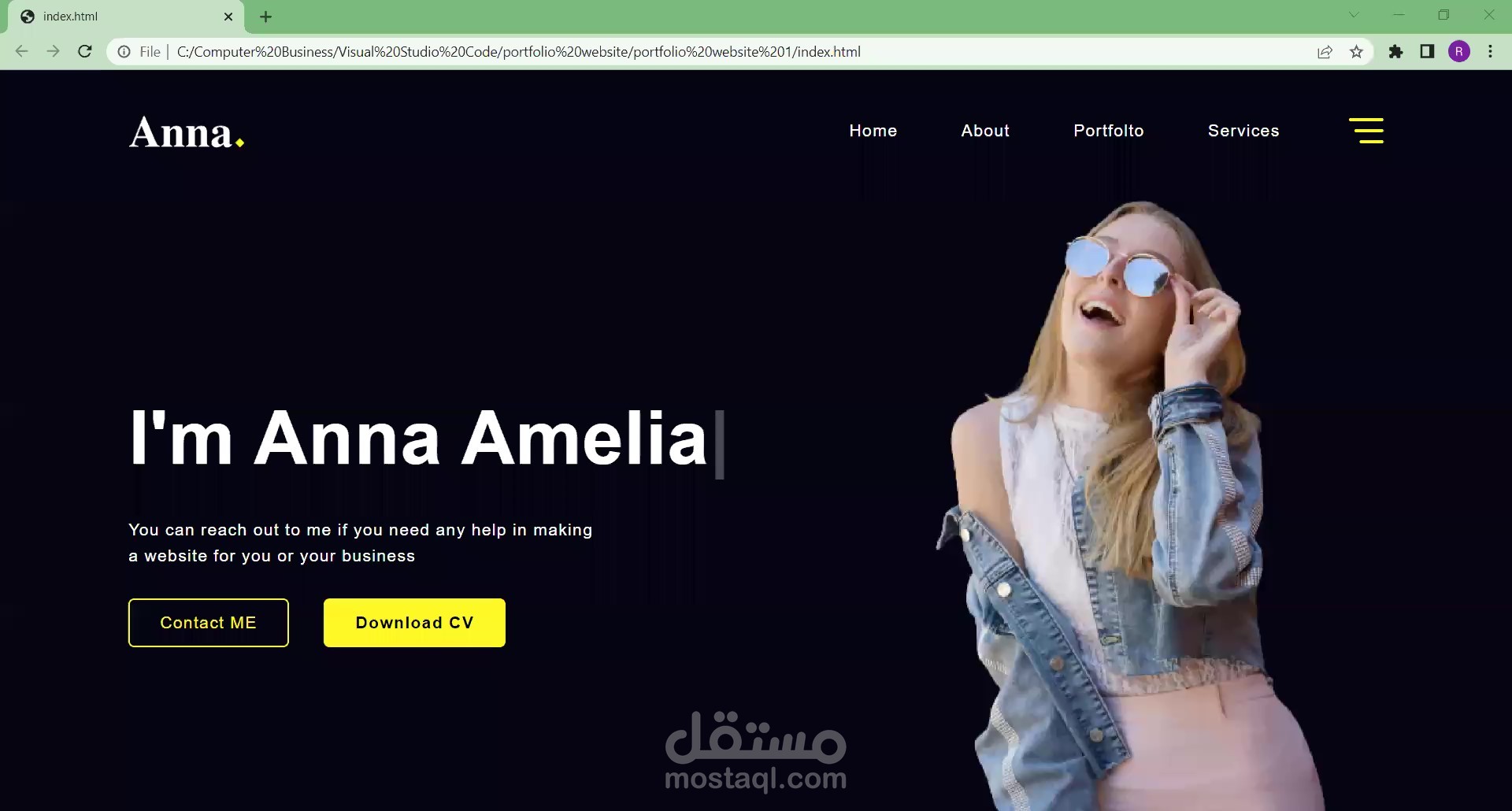 SIMPLE Portfolio Website