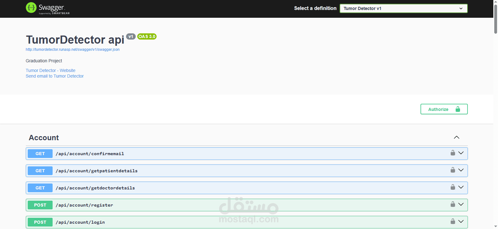 Smart Tumor Detector Api