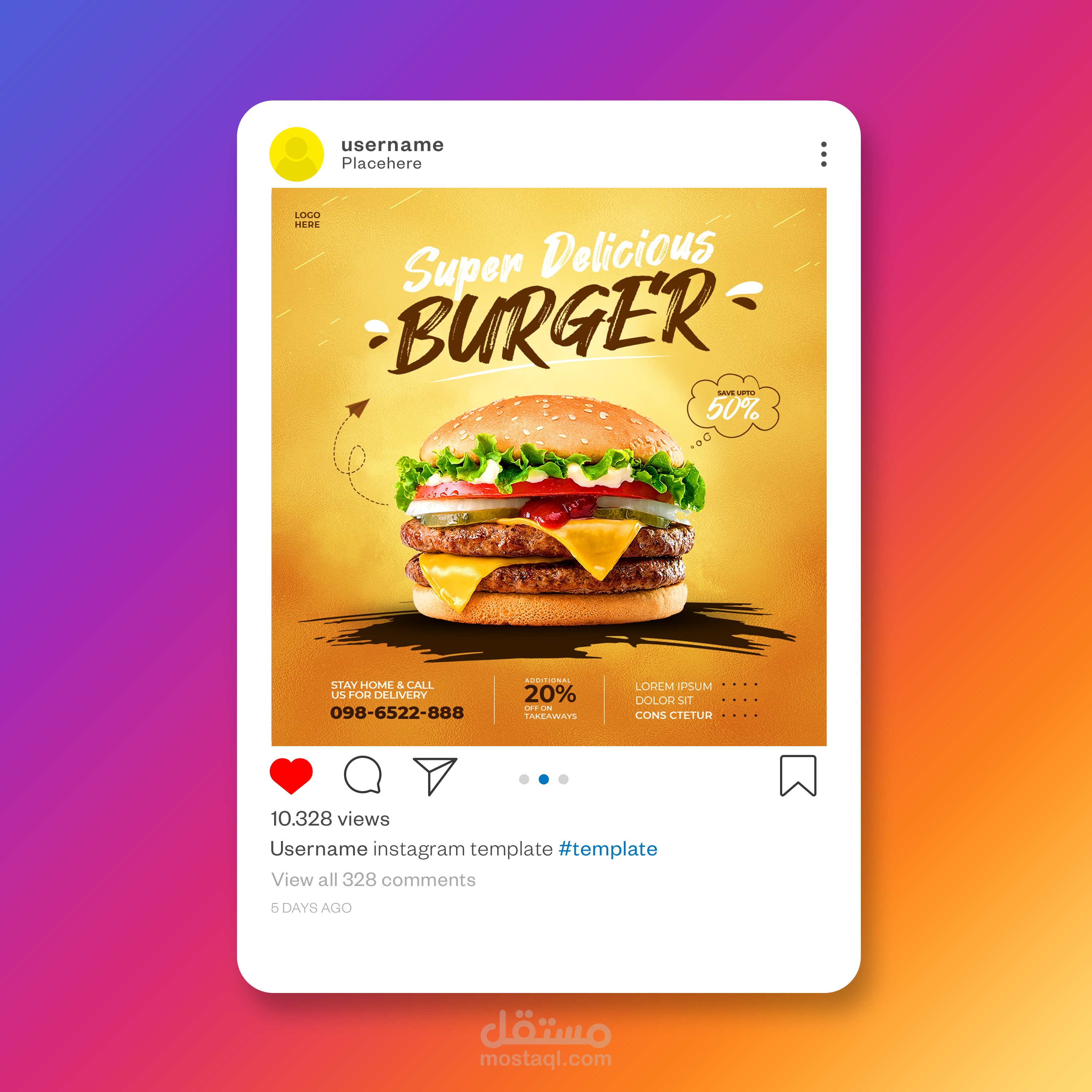 تصاميم اعلانات وبوستات سوشال ميديا