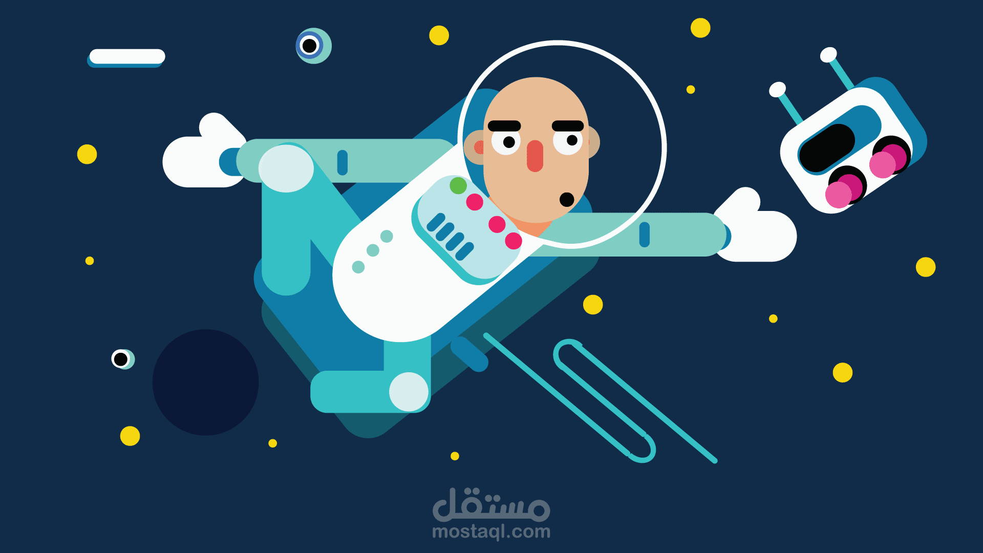 رسم كامل على  اليستريتور