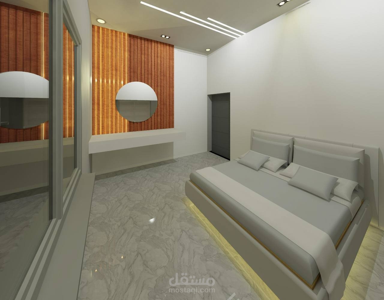 Modern Master Bedroom Visualization | Revit & High-End Rendering