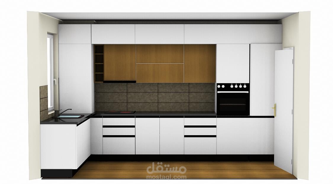 تصميم مطبخ ب برنامج kitchen draw