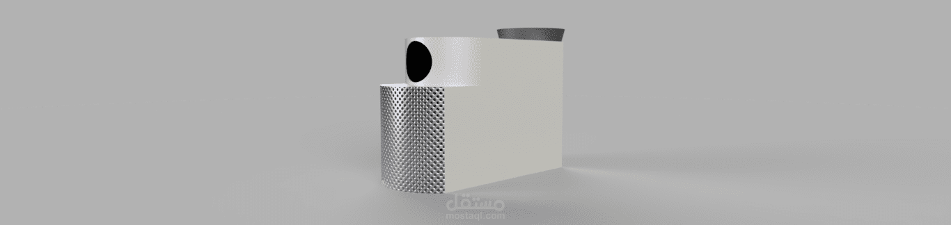 تصميم لماكينه لعجن الطين بواسطه برنامج fusion 360