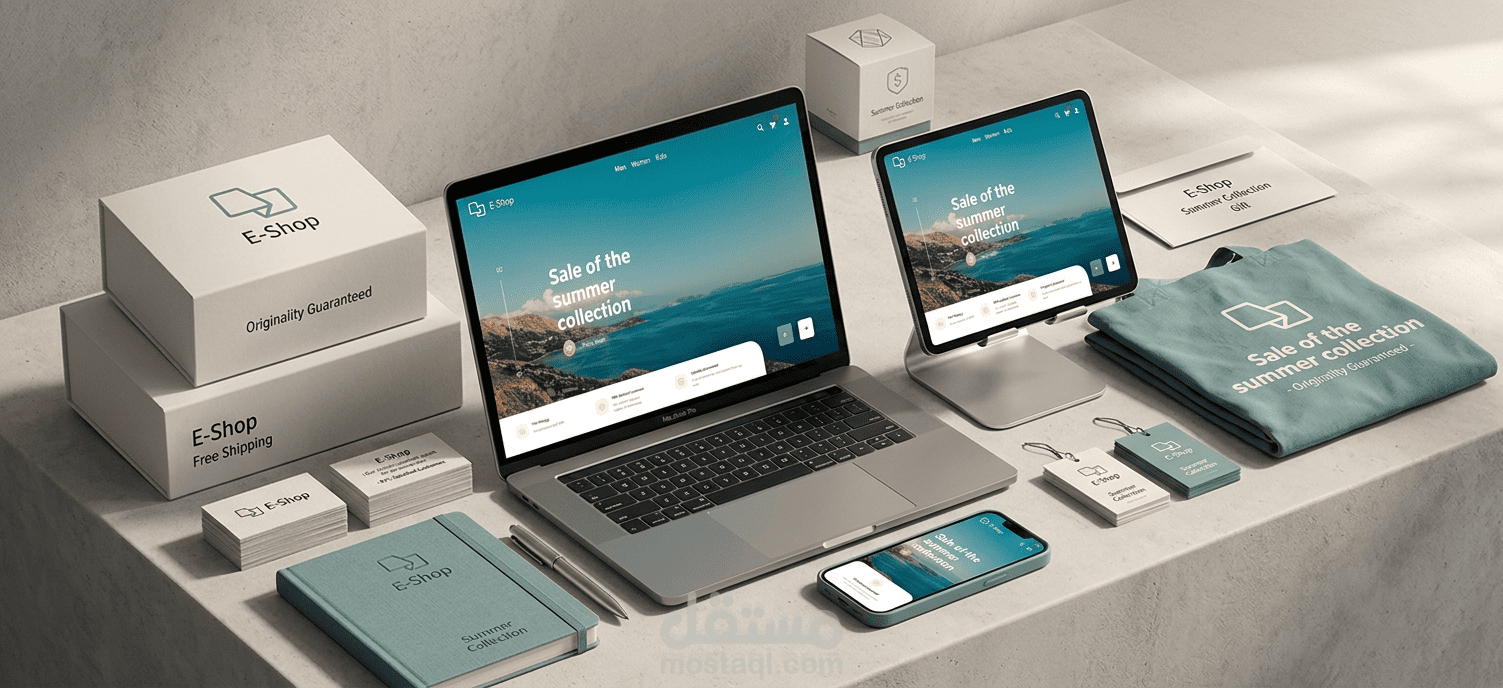 برمجة وتصميم موقع  ويب  متجر الكتروني - E-Commerce - E-Shop